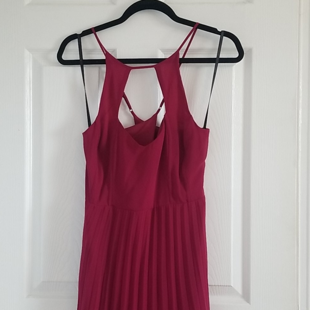 Burgundy maxi dress